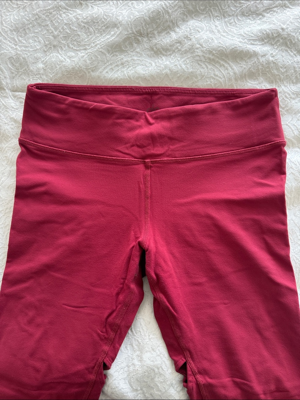 Alo Red High-Waist Athletic Leggings